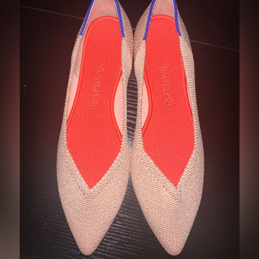 NWT | Rothy's | RARE | Rose Metallic Point | Size 7